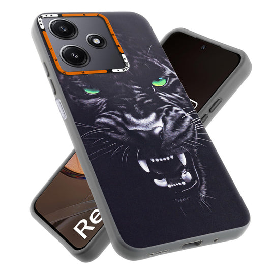 Dark Elegant Wild Creatures Printed Back Cases For Redmi 12 5G