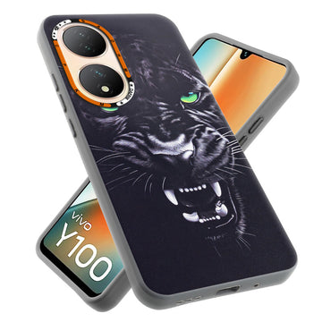 Dark Elegant Wild Creatures Printed Back Cases For Vivo Y100