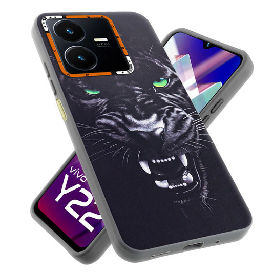 Dark Elegant Wild Creatures Printed Back Cases For Vivo Y22