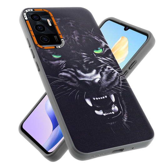 Dark Elegant Wild Creatures Printed Back Cases For Vivo V23E 5G