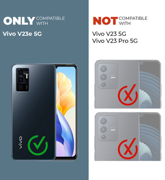 Dark Elegant Wild Creatures Printed Back Cases For Vivo V23E 5G