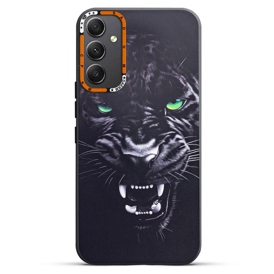 Dark Elegant Wild Creatures Printed Back Cases For Samsung A34 5G