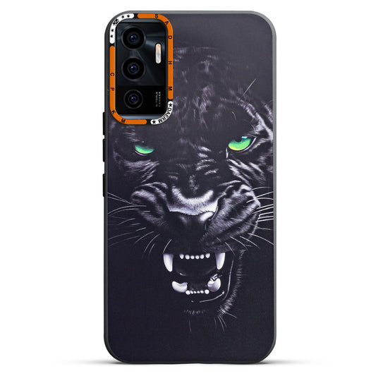 Dark Elegant Wild Creatures Printed Back Cases For Vivo V23E 5G