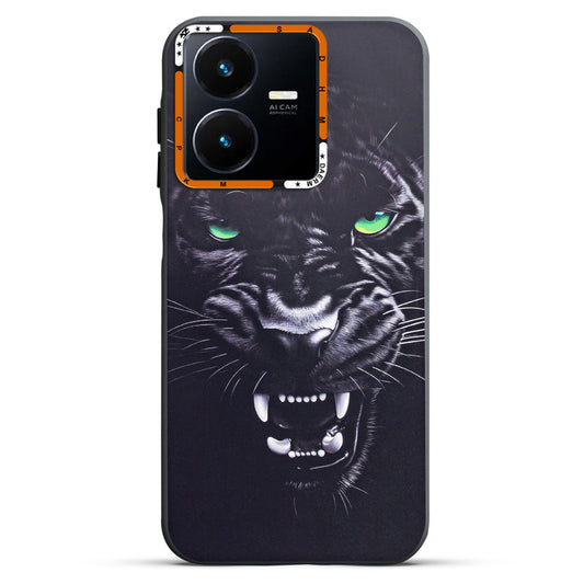 Dark Elegant Wild Creatures Printed Back Cases For Vivo Y22