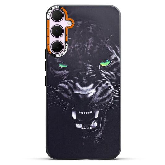Dark Elegant Wild Creatures Printed Back Cases For Samsung S24 5G