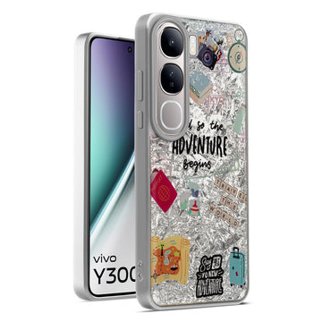 Shining Glossy Gradient Glitter Phone Back Cover Case for Vivo Y300 5G