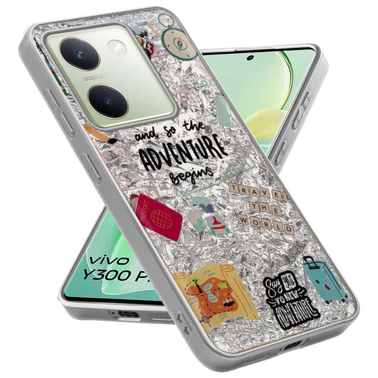 Shining Glossy Gradient Glitter Phone Back Cover Case for Vivo Y300 Plus 5G