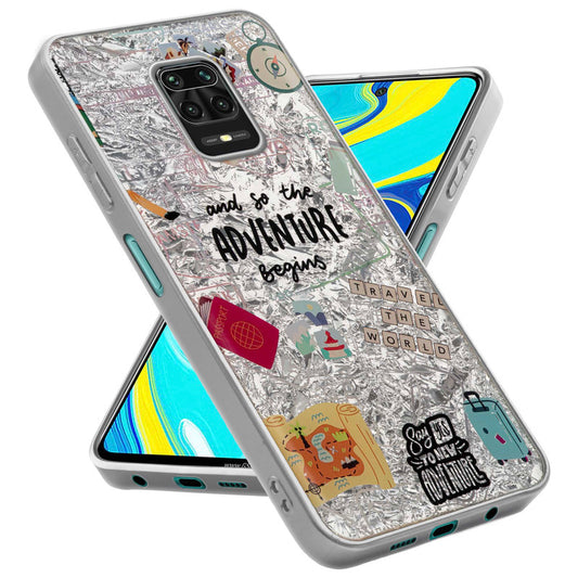 Shining Glossy Gradient Glitter Phone Back Cover Case for Redmi Note 9 Pro