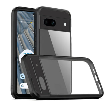 Transparent Case with Silicone Frame Back Cover for Google Pixel 7A