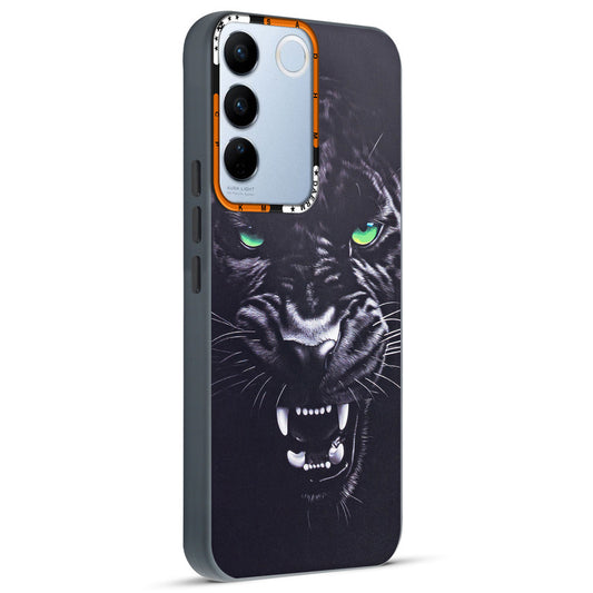 Dark Elegant Wild Creatures Printed Back Cases For Vivo V27 Pro 5G