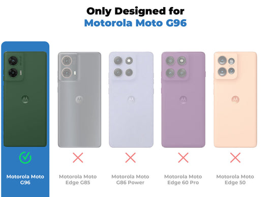 3D Design Soft Silicone Case With Matte Ring Camera Protection Back Cover For Motorola Moto G96 5G
