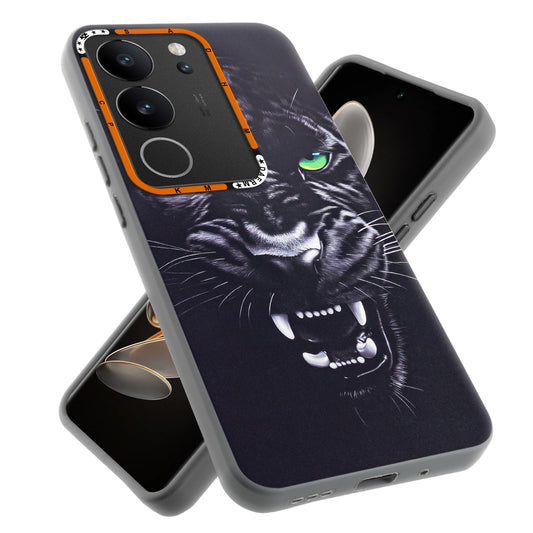 Dark Aesthetic Wild Animal Printed Back Cases For Vivo V29 5G