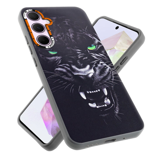 Dark Aesthetic Wild Animal Printed Back Cases For Samsung A35 5G