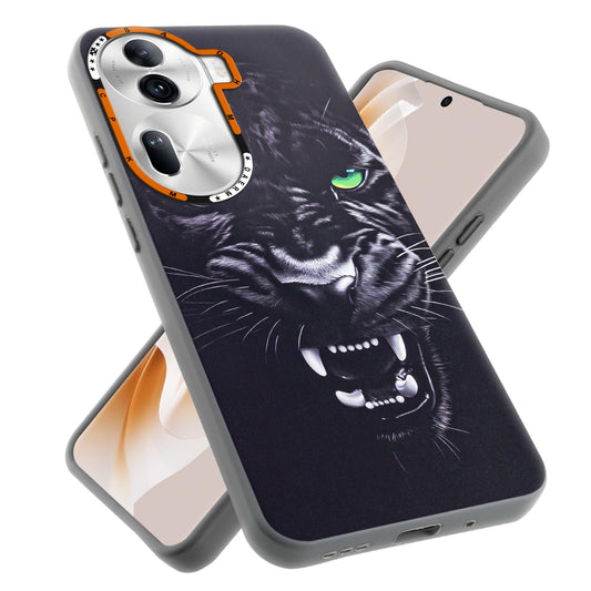 Dark Aesthetic Wild Animal Printed Back Cases For Oppo Reno 11 Pro 5G