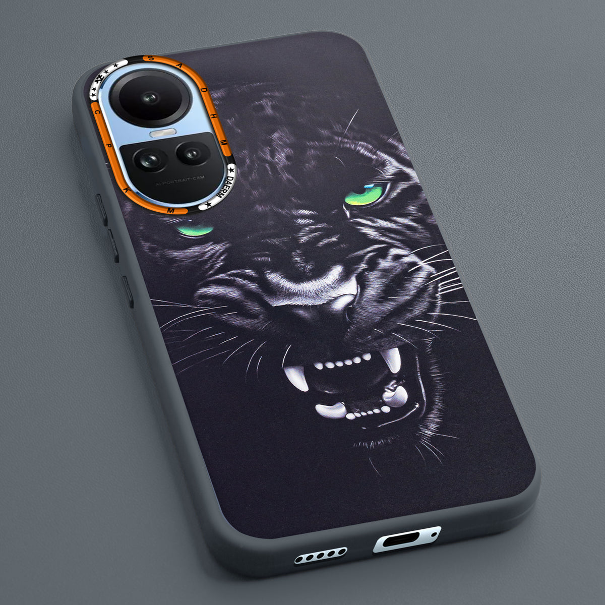 Dark Aesthetic Wild Animal Printed Back Cases For Oppo Reno 10 5G