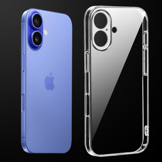 Crystal Clear Hard Back Anti-Yellowing With Camera Protection Phone Case For Apple iPhone 16