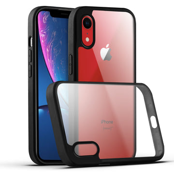 Premium Silicon Soft Framed Case with Clear Back Cover For Apple iPhone XR