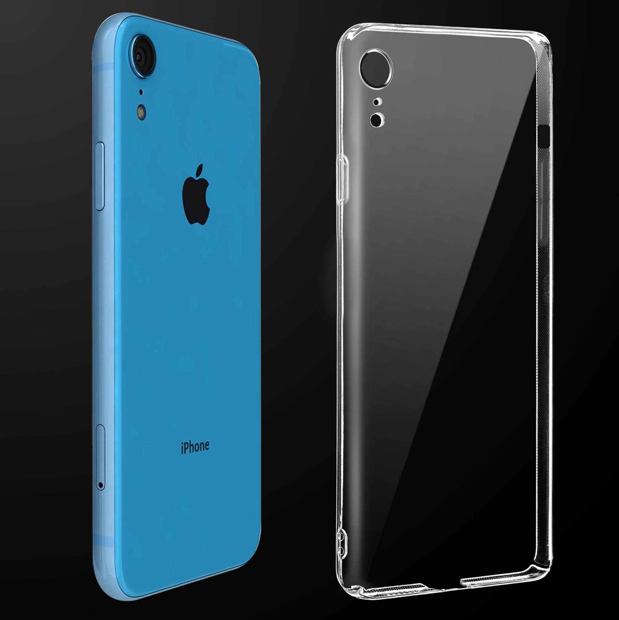 Crystal Clear Hard Back Anti-Yellowing With Camera Protection Phone Case For Apple iPhone XR