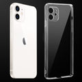 Transparent anti-yellow hard back case fitted on Apple iPhone 11 showing full back coverage and camera protection
