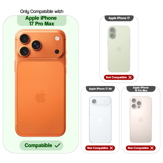 Premium Magnetic Transparent Case for Apple iPhone 17 Pro Max with Soft TPU Edges, Camera Bumper & Metal Finish Buttons