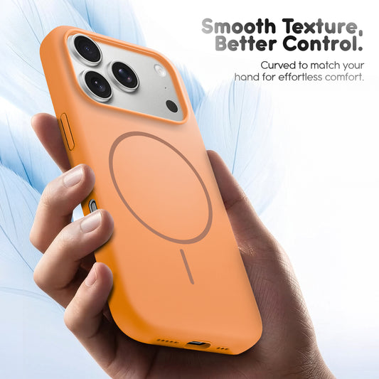 Cloud Feel Silicone Case for Apple iPhone 17 Pro – Supports Wireless Charging
