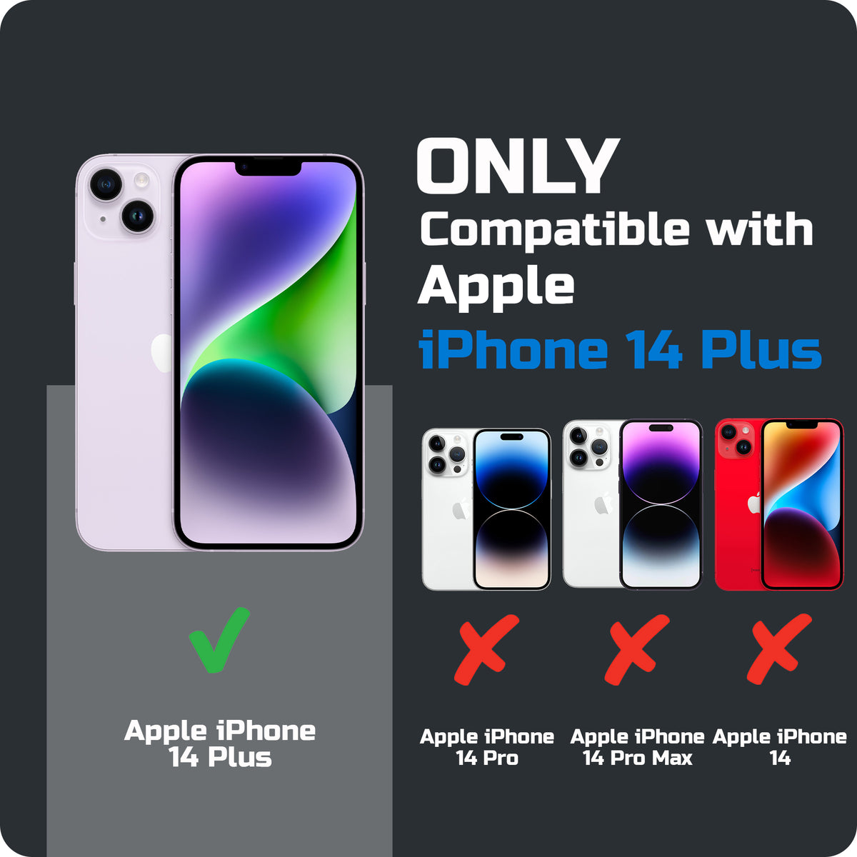 Soft Frame Clear Case For Apple iPhone 14 Plus