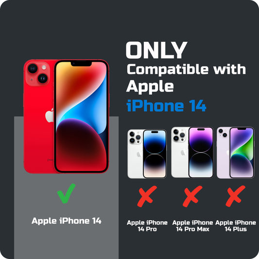 Crystal Clear Transparent Hard Back Anti-Yellowing with MagSafe Compatibility Phone Case For Apple iPhone 14