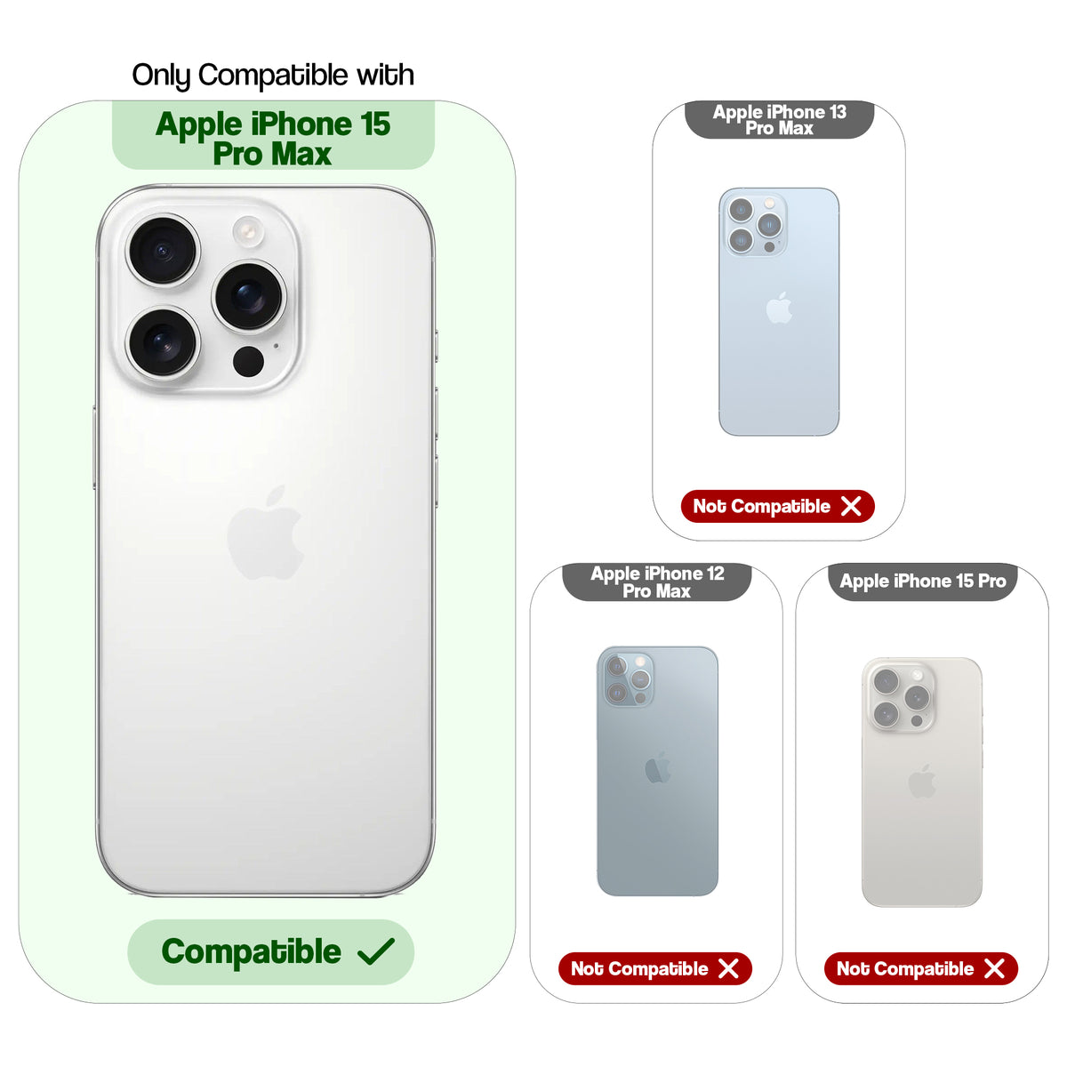 Premium Horse Textured MagSafe Case for Apple iPhone 15 Pro Max with Metallic Camera Protection & Microfiber Lining