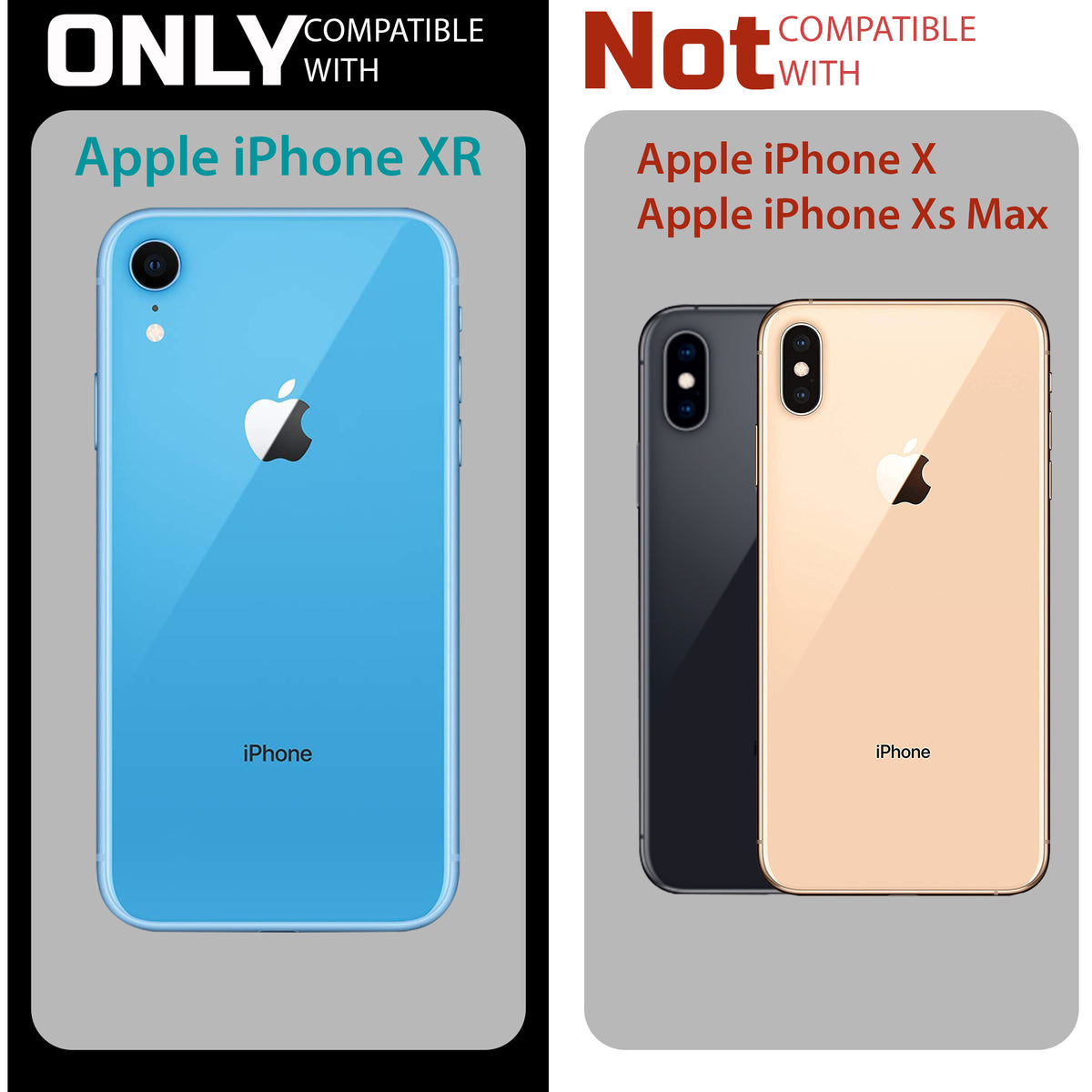 Slim Matte Wireless Charging Support Back Cover for Apple iPhone XR