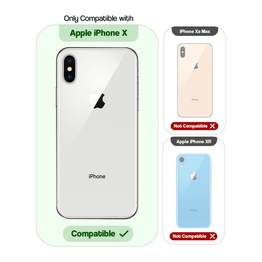 Colourful Frosted Matte Wireless Charging Support Back Cover Case for Apple iPhone X With Raised Camera Protection