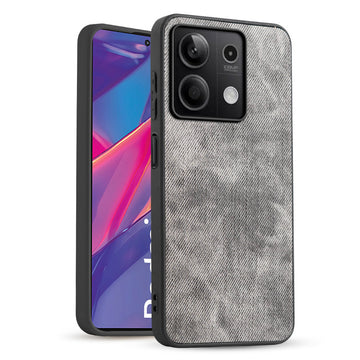Classic Denim Finish Back Case for Redmi Note 13 5G with Raised Camera Edges & Micro-Fiber Lining