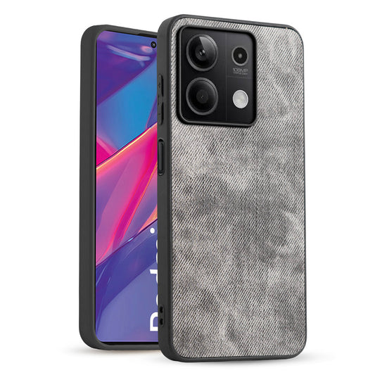 Classic Denim Finish Back Case for Redmi Note 13 5G with Raised Camera Edges & Micro-Fiber Lining