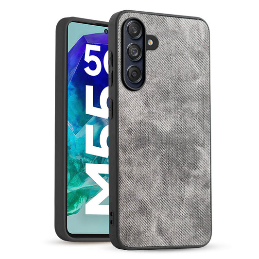 Classic Denim Finish Back Case for Samsung M55 5G