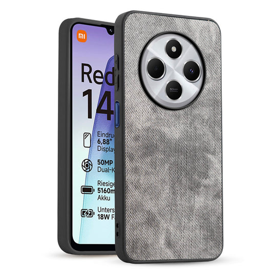 Classic Denim Finish Back Case for Redmi 14C 5G