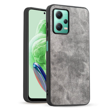 Denim Jeans Cloth Back Cover Case for Redmi Note 12 5G