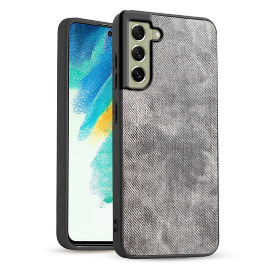 Classic Denim Finish Back Case for Samsung S21 FE 5G with Raised Camera Edges & Micro-Fiber Lining