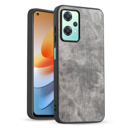 Classic Denim Finish Back Case for OnePlus Nord CE 2 Lite 5G with Raised Camera Edges & Micro-Fiber Lining