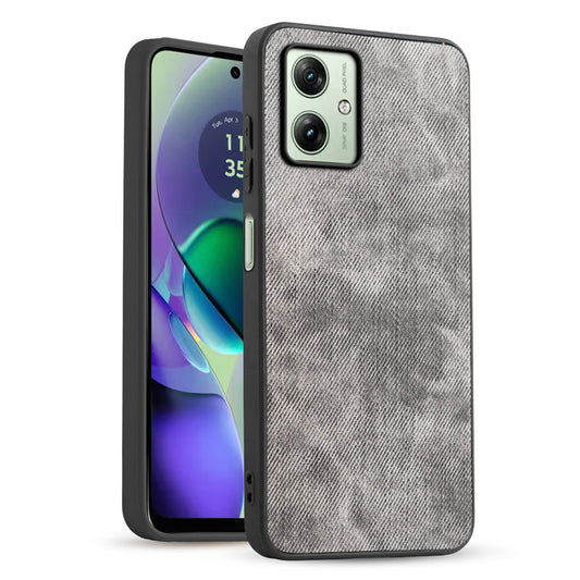 Classic Denim Finish Back Case for Motorola Moto G54 5G with Raised Camera Edges & Micro-Fiber Lining