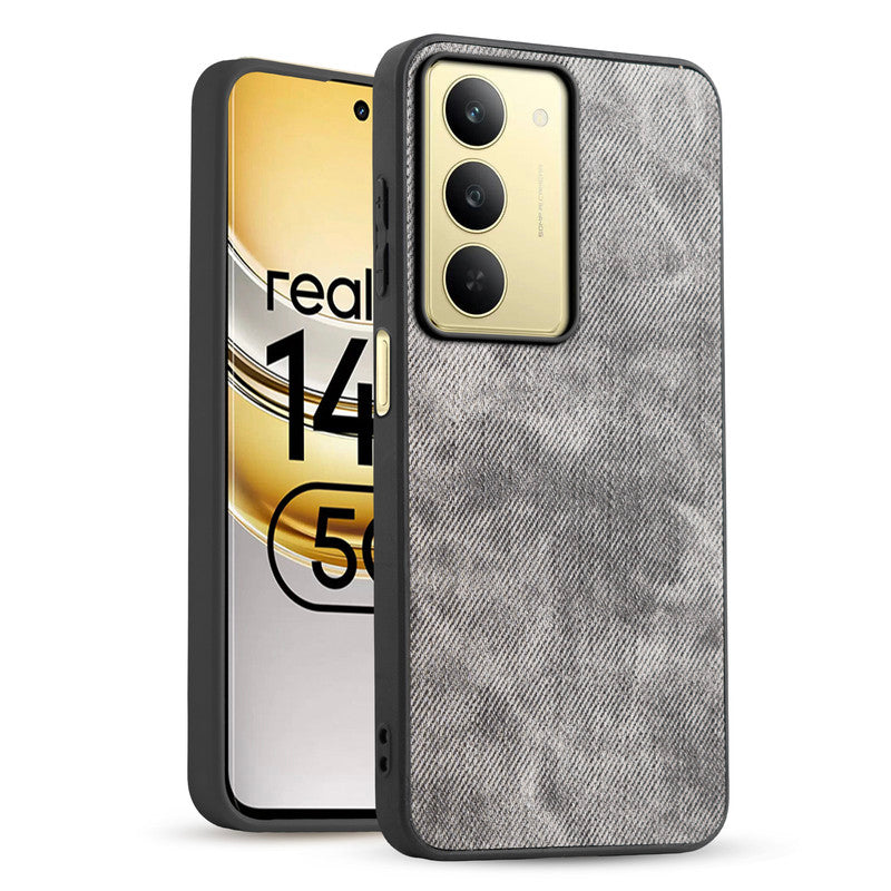 Classic Denim Finish Back Case for Realme 14x 5G