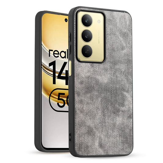 Classic Denim Finish Back Case for Realme 14x 5G