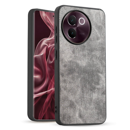 Classic Denim Finish Back Case for Vivo V30e 5G with Raised Camera Edges & Micro-Fiber Lining