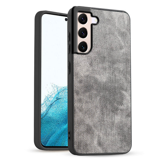 Classic Denim Finish Back Case for Samsung S22 5G with Raised Camera Edges & Micro-Fiber Lining