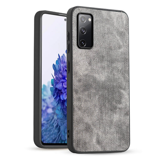 Classic Denim Finish Back Case for Samsung S20 FE 5G with Raised Camera Edges & Micro-Fiber Lining