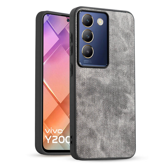 Classic Denim Finish Back Case for Vivo Y200e 5G