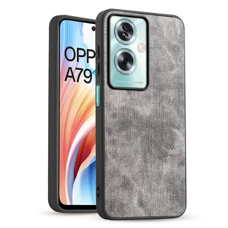 Classic Denim Finish Back Case for Oppo A79 5G