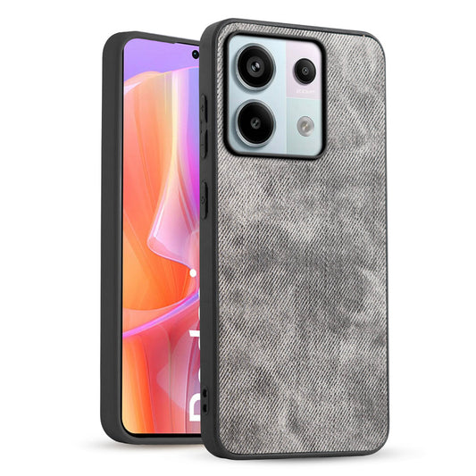 Classic Denim Finish Back Case for Redmi Note 13 Pro 5G with Raised Camera Edges & Micro-Fiber Lining
