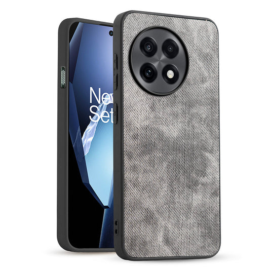Classic Denim Finish Back Case for OnePlus 13R 5G with Raised Camera Edges & Micro-Fiber Lining