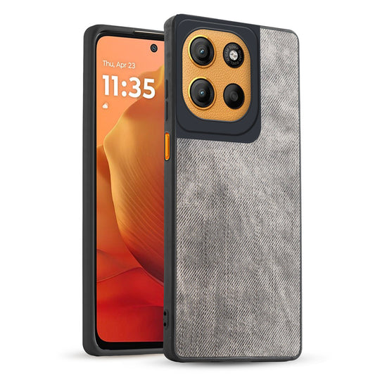 Classic Denim Finish Back Case for Motorola Moto G15