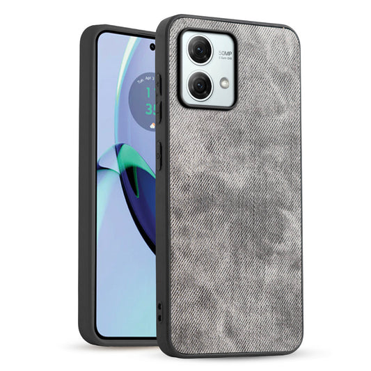 Classic Denim Finish Back Case for Motorola Moto G84 5G with Raised Camera Edges & Micro-Fiber Lining