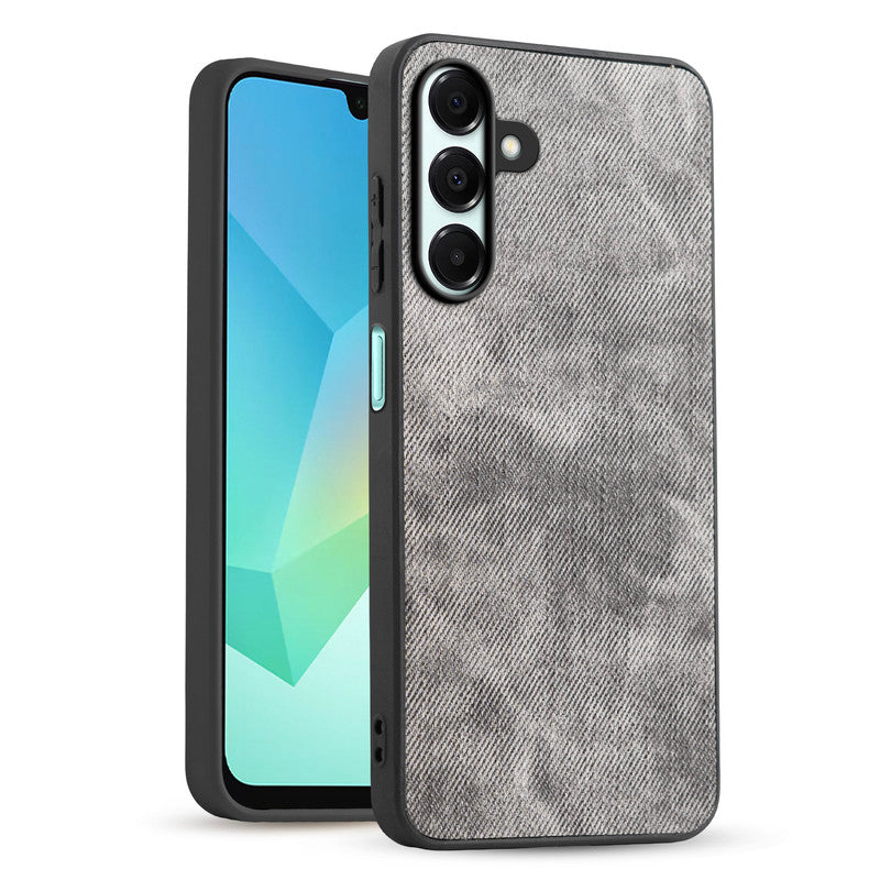 Classic Denim Finish Back Case for Samsung A16 5G with Raised Camera Edges & Micro-Fiber Lining
